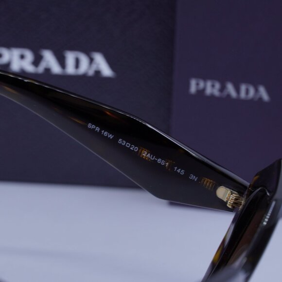 Prada PR16WS 2AU6S1 Geometric Sunglasses – Tortoise\\Brown main image 6